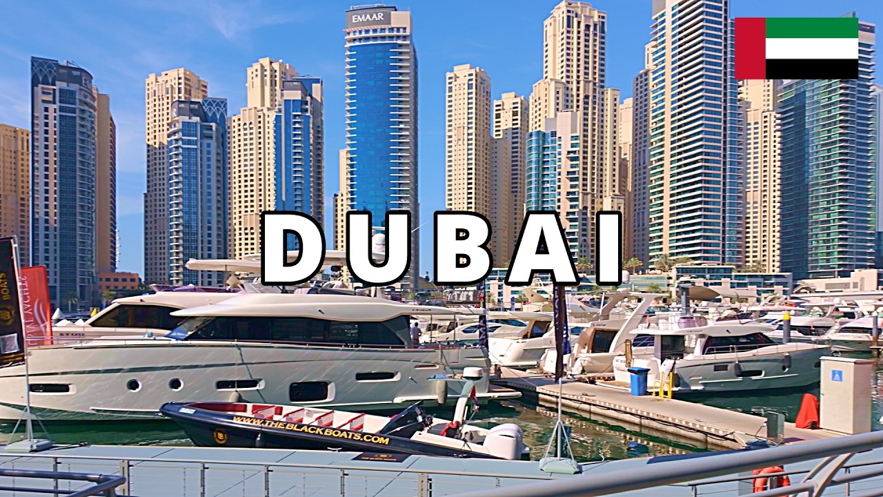 Dubai, UAE Walking Tour – JBR and Marina in 4K