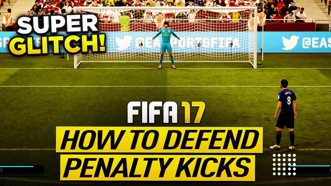 FIFA 17 HOW TO SAVE PENALTY KICKS TUTORIAL - SUPER GLITCH! - HOW TO DEFEND PENALTIES (TIPS & TRICKS)