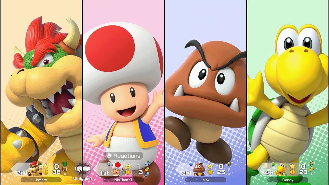 Super Mario Party Jamboree - Toad vs Koopa vs Goomba vs Bowser - Western Land