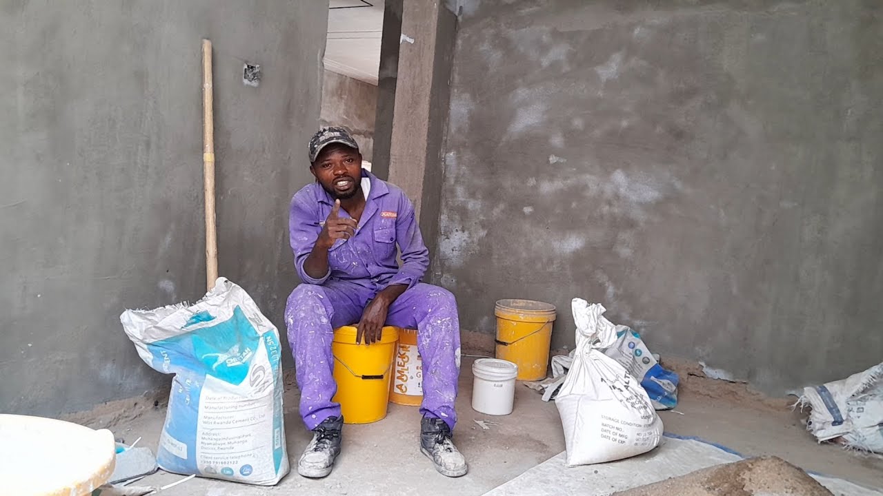 DORE UKO DUKORA WALL MASTER YA SIMA \#how to create wallmaster of cement