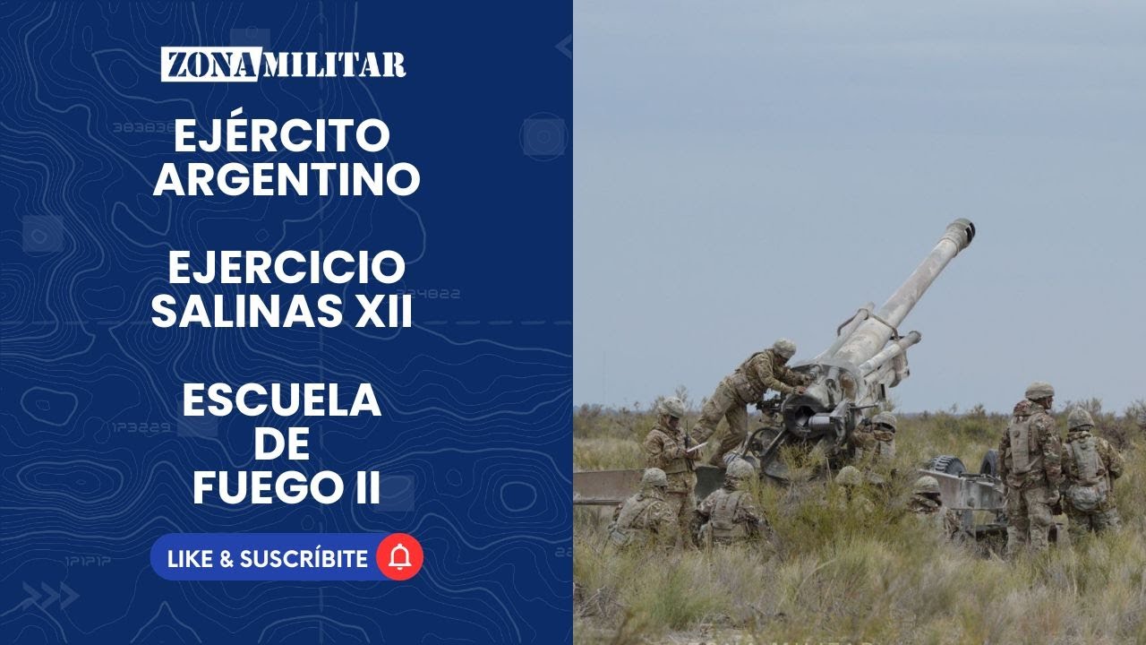 El Ejército Argentino inició en Salinas del Bebedero el ejercicio de artillería Escuela de Fuego II
