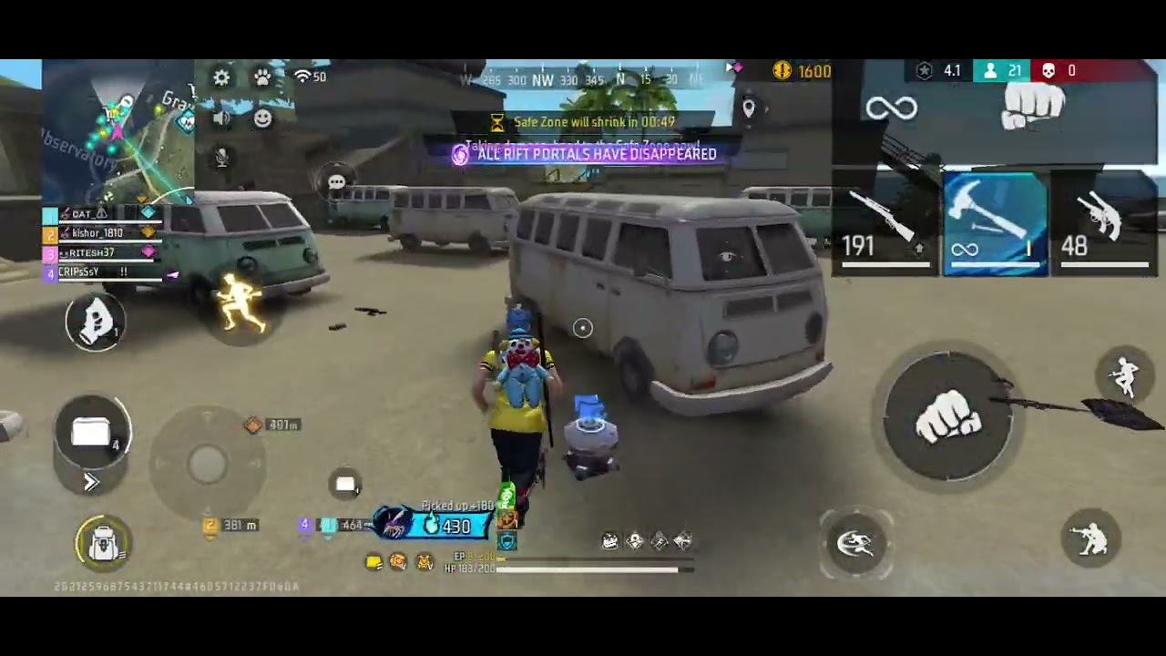 Free Fire Gameplay 🔥🔥🔥🔥 Booyah but only 3 kill 😅