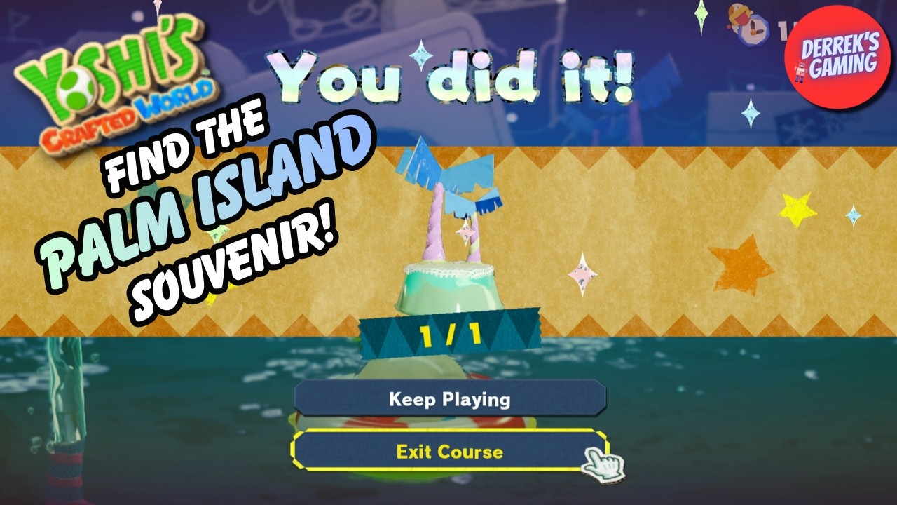 Yoshi's Crafted World | Flip Slide Slip-Slide Isle | Palm Island Souvenir Hunt