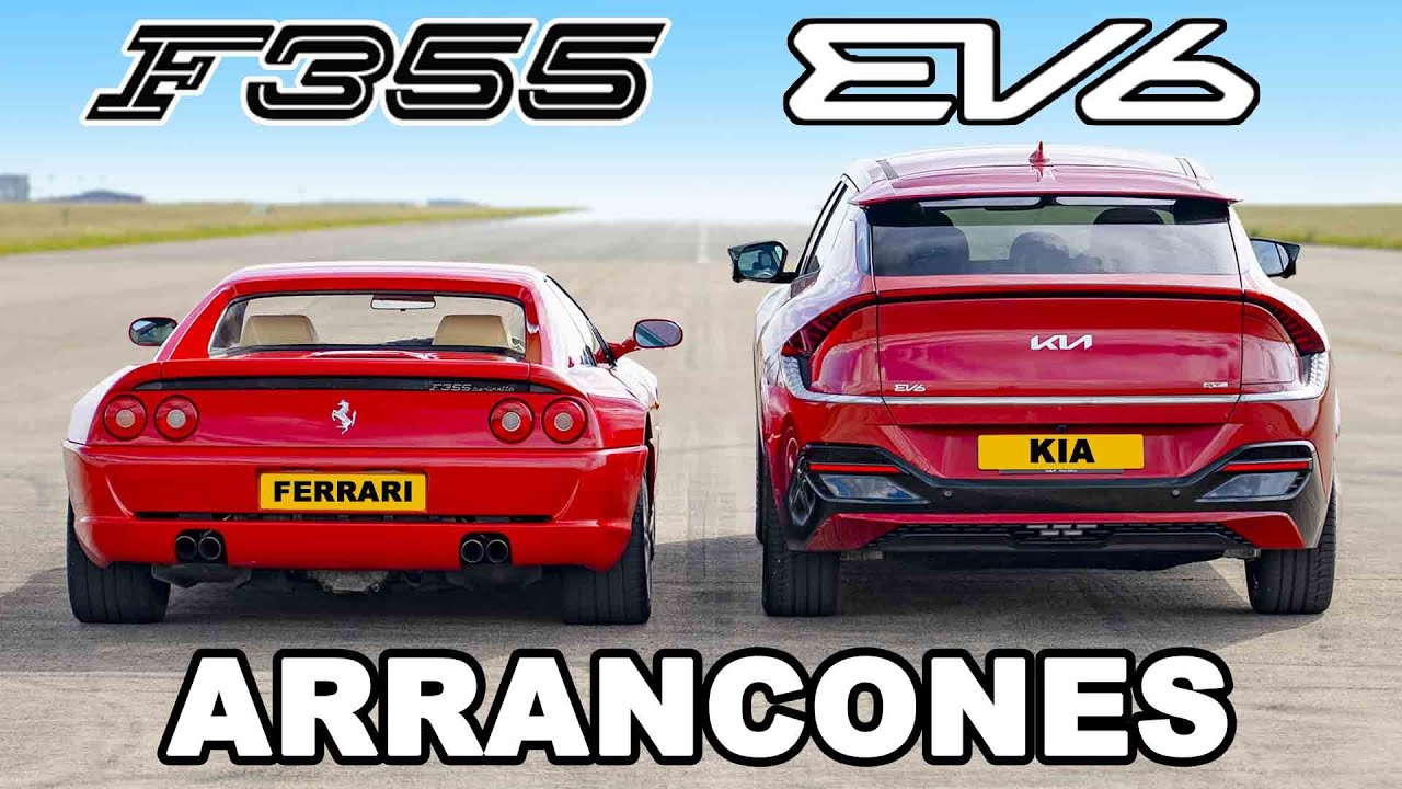 Ferrari F355 vs Kia EV6: ARRANCONES