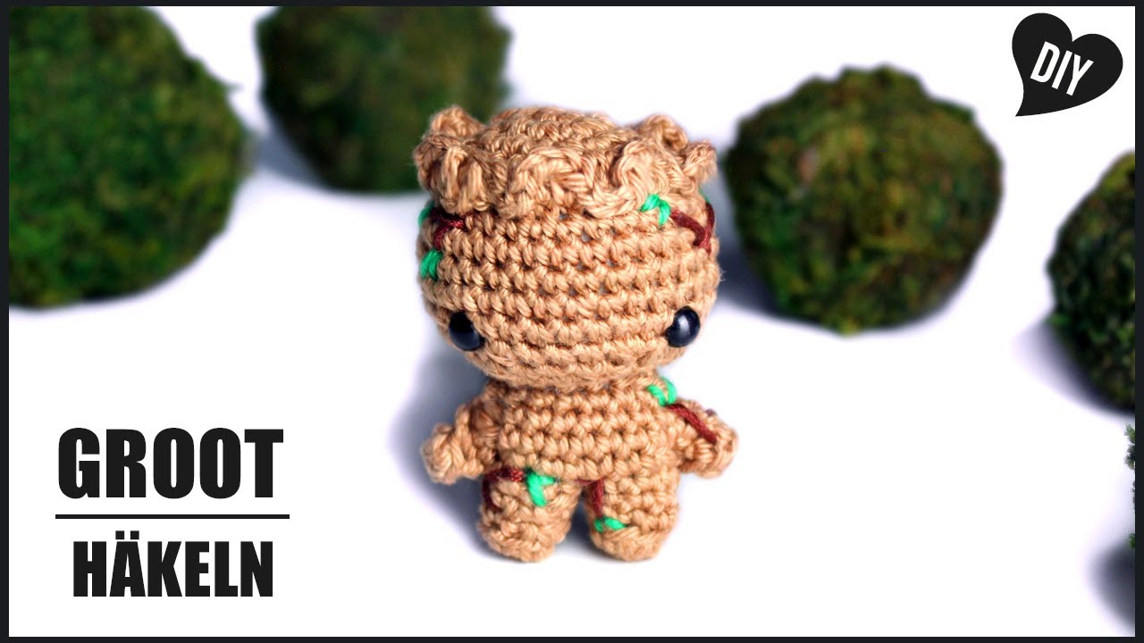 Groot häkeln | Amigurumi - Guardiens of the galaxy - Häkelanleitung - DIY by Pfirsichteufel