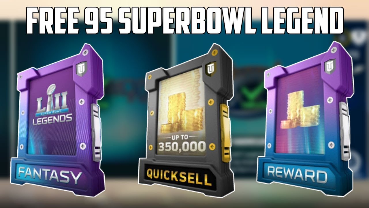 FREE 95 SUPERBOWL LEGEND FANTASY PACK! SUPERBOWL PROMO! | MUT 18 |