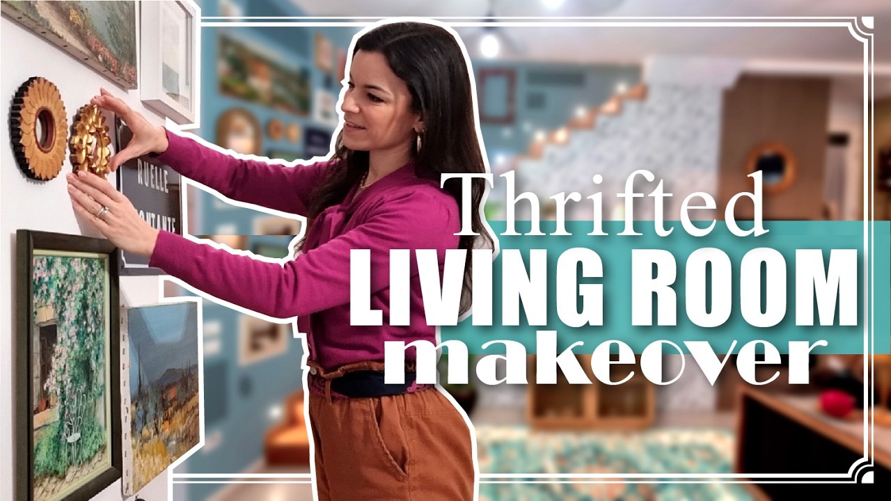 LIVING ROOM MAKEOVER | Vintage, Thrifted, Eclectic Style