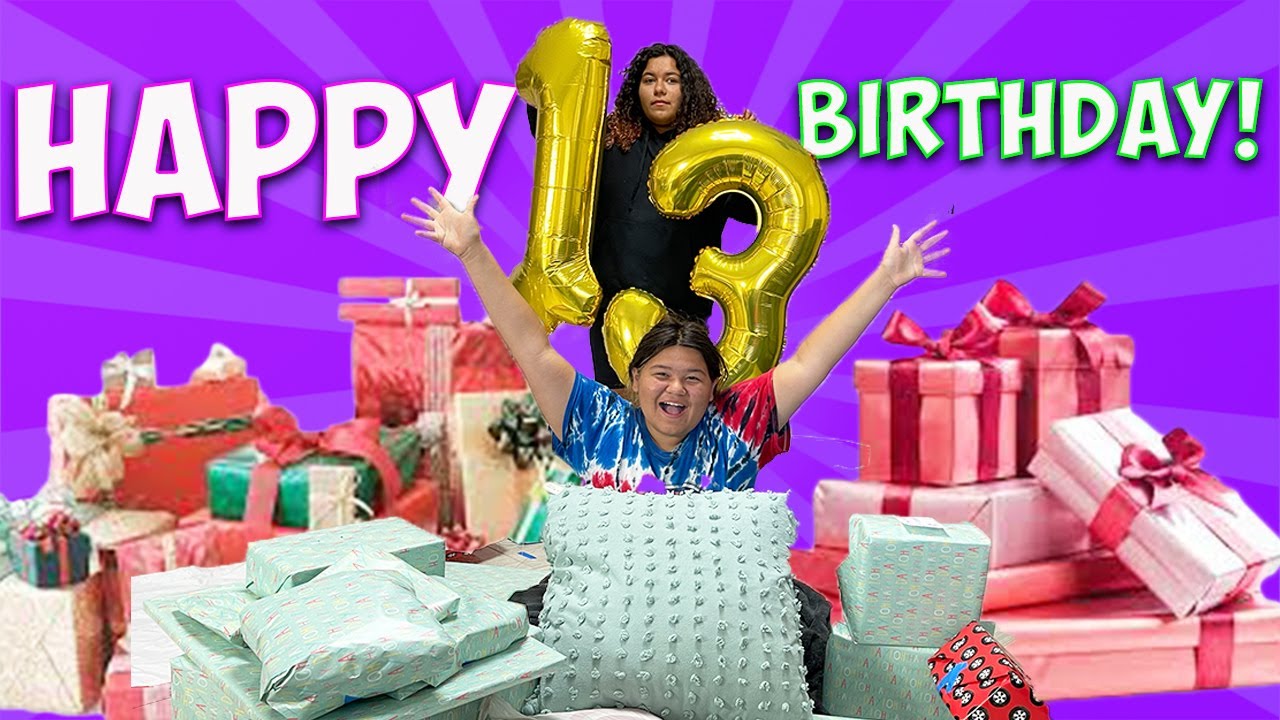 IZZY'S 13TH BIRTHDAY OPENING PRESENTS!!!