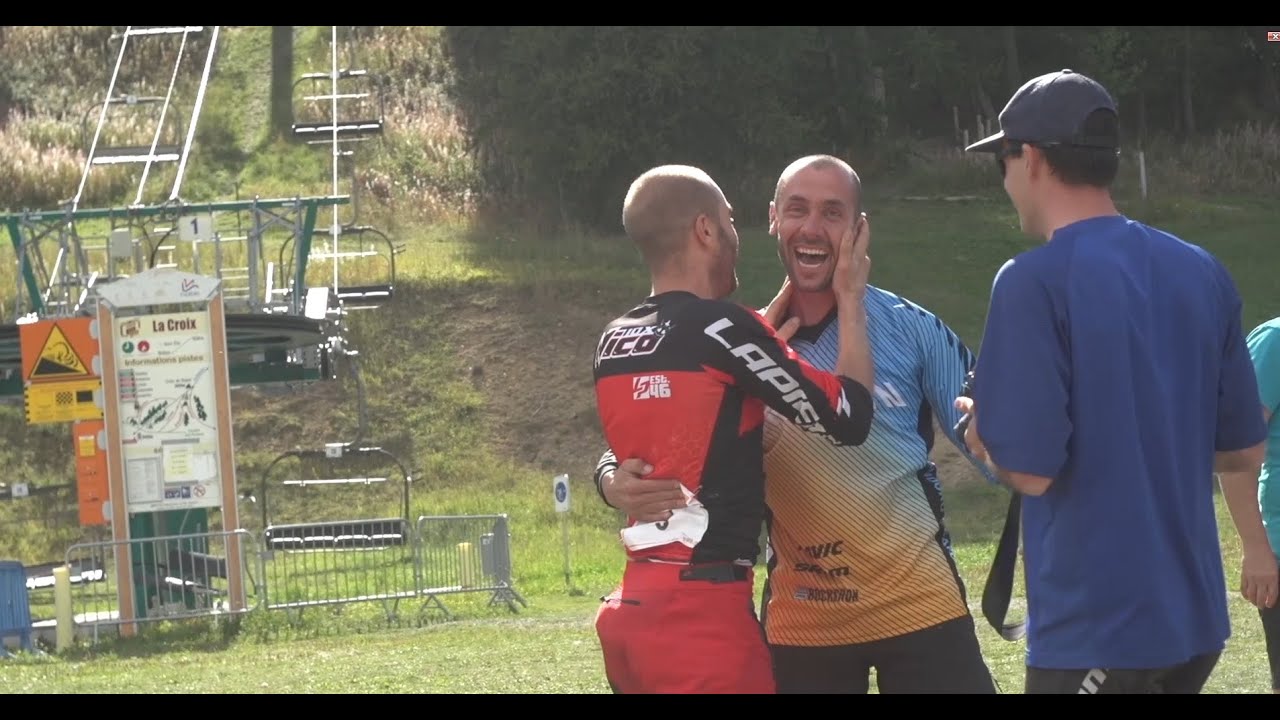 Nicolas Vouilloz & Fabien Barel Live reactions for Loic Bruni World Champion Title