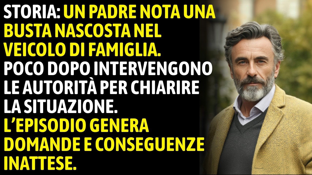 Mio figlio pensava non notassi la busta sotto il cruscotto. L’ho spostata in…