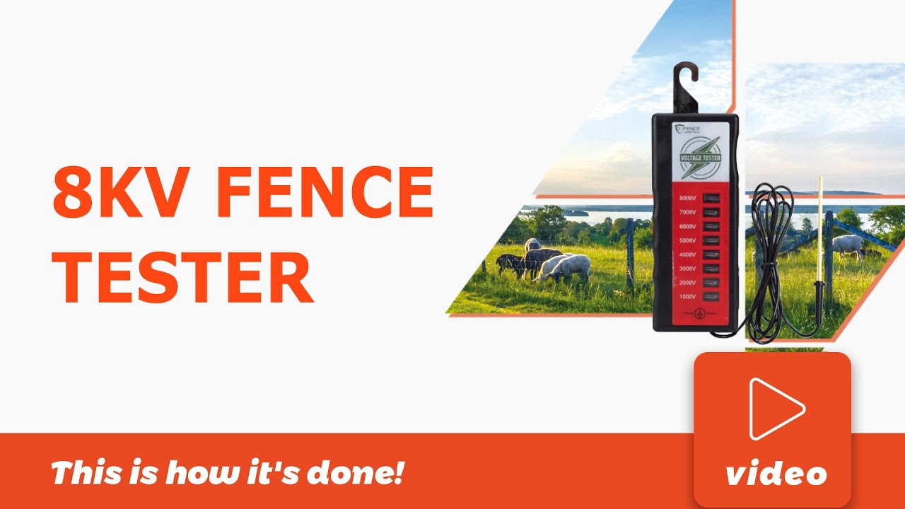 How to use 8kv fence tester to test your electric fence