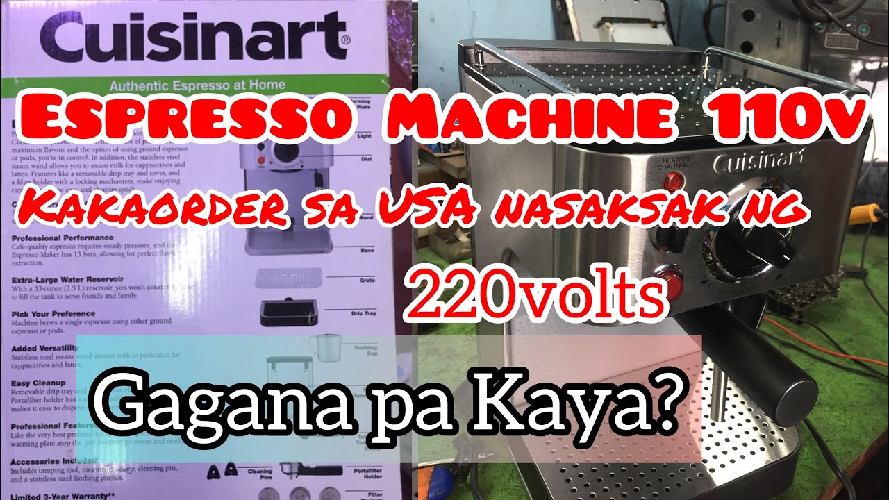 How to Repair Cuisinart Espresso Machine 110v 1450watts I No Power Issue | Nasaksak ng 220 Boom