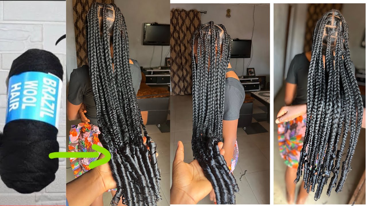 The best Brazilian wool braid | Brazilian wool braids | Brazilian wool hairstyles/ box braids