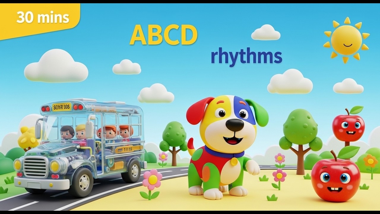 ABCD Phonics 🎵| Alphabet song for kids| Learning song for toddlers| A is for Apple, B is for bear