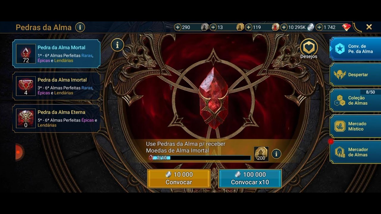 Raid Shadow Legends Pedras da alma