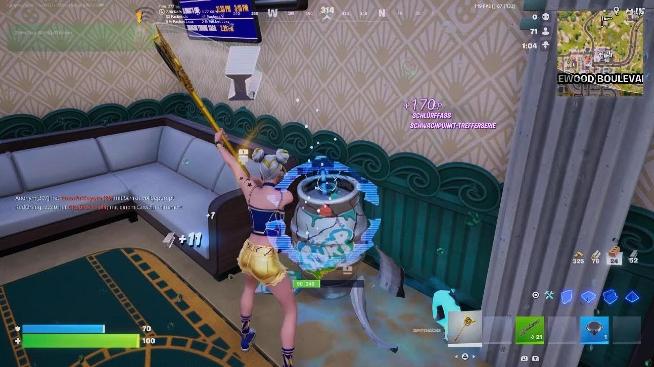 Ich Gewinne auf asiatische Server in Fortnite