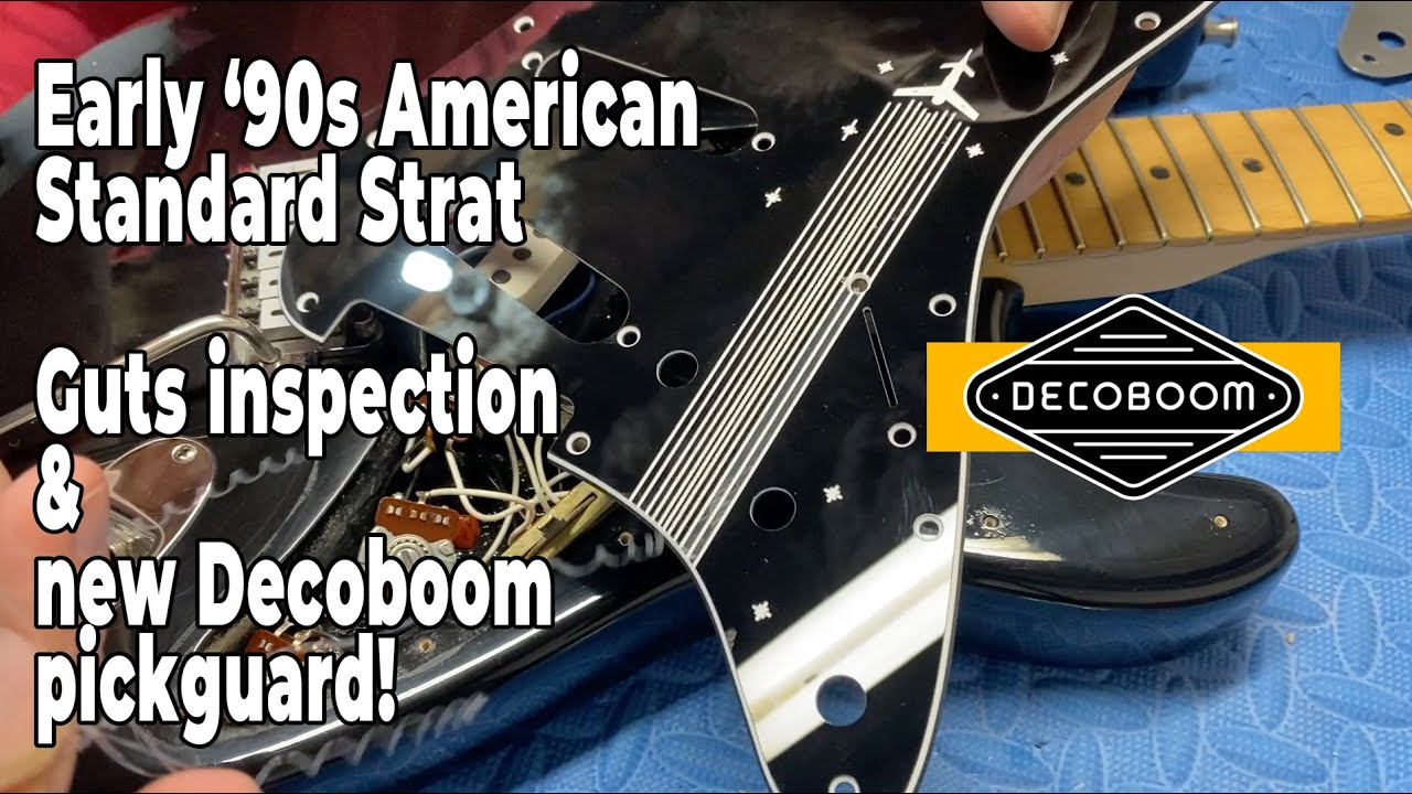 Decoboom Pickguard Swap on 1991 Fender American Standard Strat