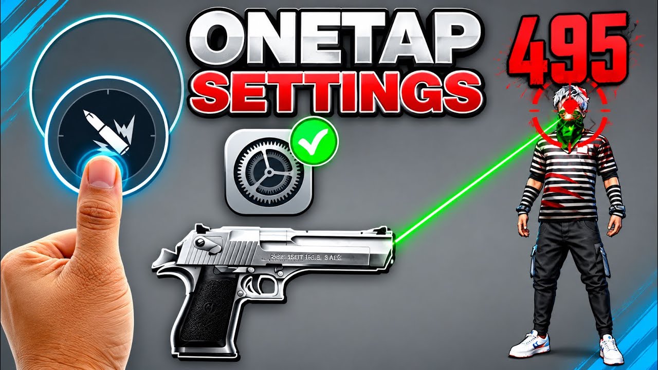 Desert Eagle One Tap Headshot Trick || M1887 Headshot Trick || Free Fire Mein Headshot Kaise Mare