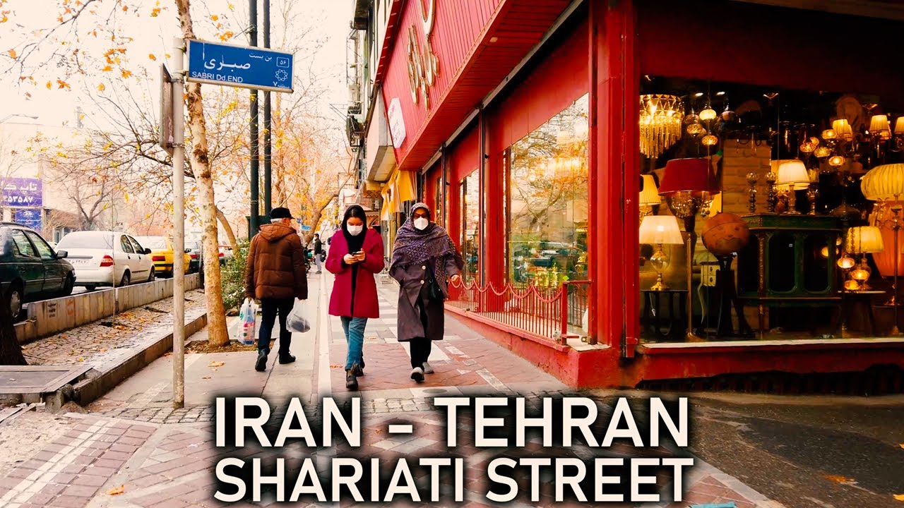 TEHRAN 2022: Walking Tour in Shariati Street (Kourosh Kabir Street) Part 1 - IRAN 4K UHD 60fps
