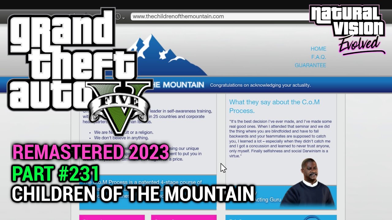 Прохождение GTA 5 NVE 100% Геймплей Часть 231 — Дети Горы