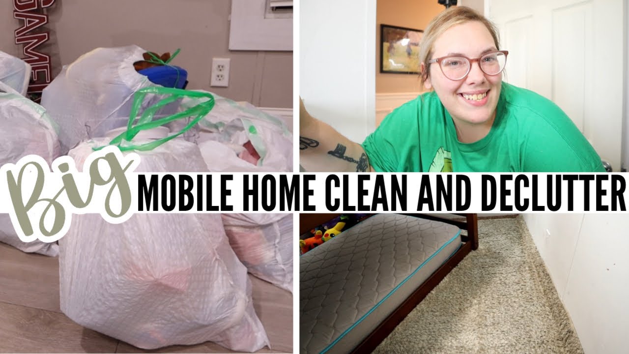 *HUGE* 🧼 MOBILE HOME CLEAN & DECLUTTER SERIES | messy house cleaning | single wide mobile home