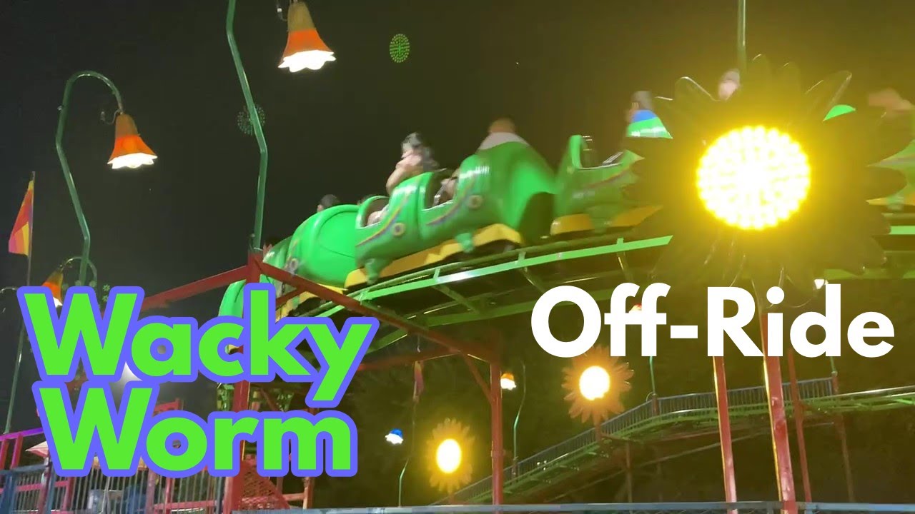 Wacky Worm @ Fort Bend County Fair (2022) | Off-Ride | Best Coaster in Fort Bend County