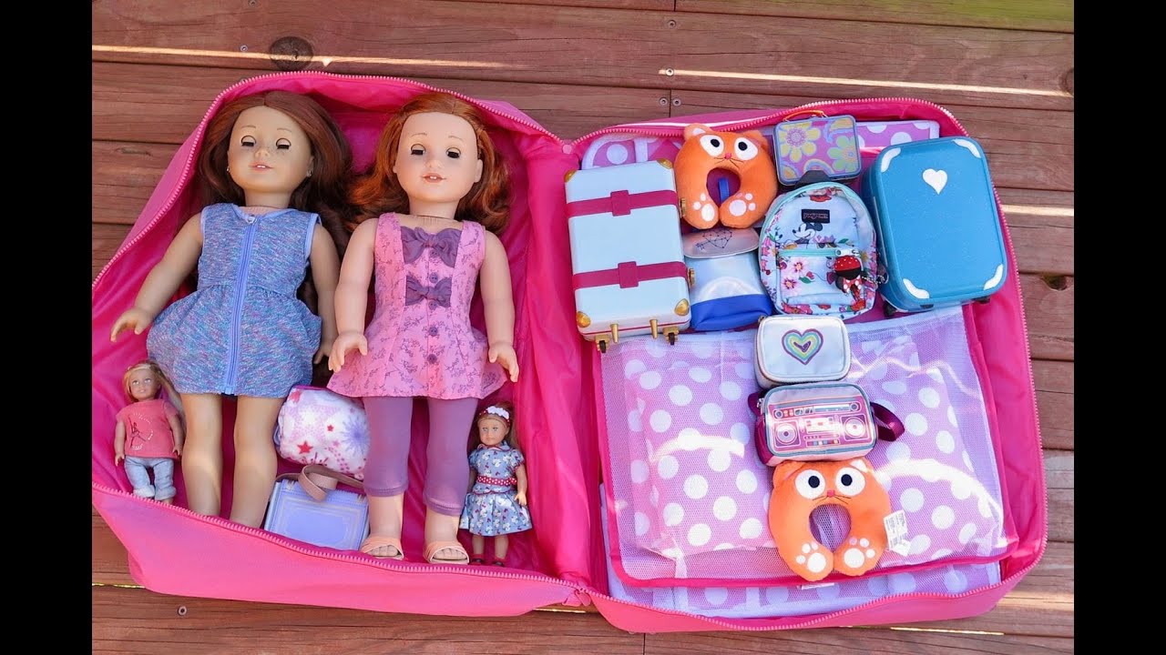 Как путешествовать с двумя куклами American Girl ~ Отдых в отеле на одну ночь!!