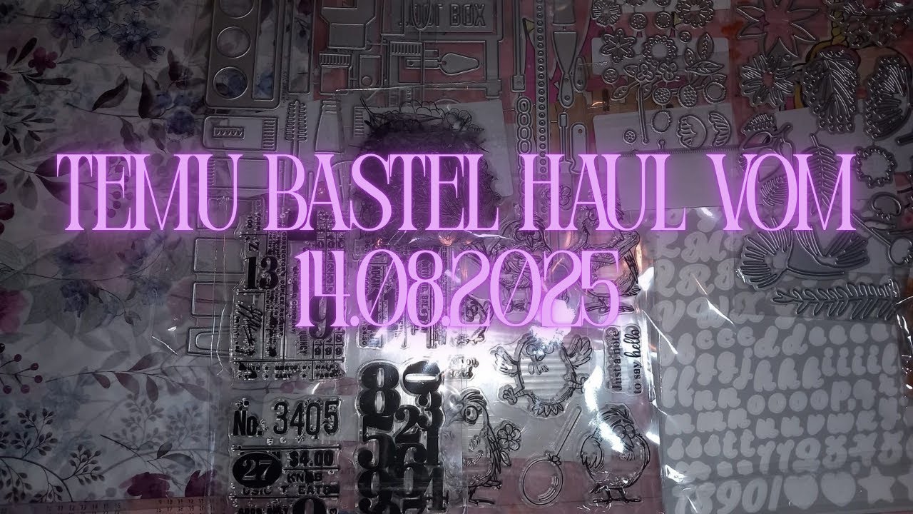 Haul 60: 🌸🩷 Temu Bastel Haul vom 14.08.2025🌸⭐️ #temuhaul