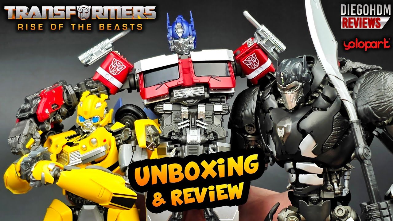 Yolopark TRANSFORMERS Rise of the Beasts OPTIMUS PRIME, BUMBLEBEE e OPTIMUS PRIMAL Unboxing e Review