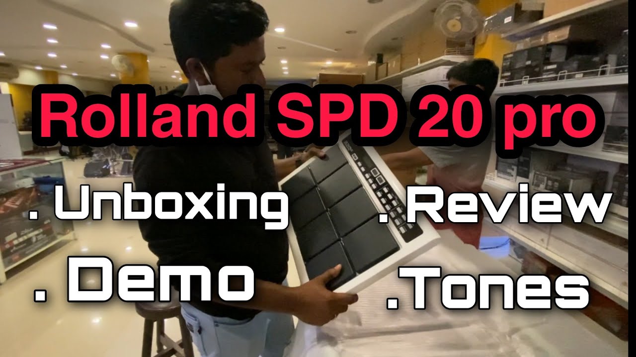 Roland SPD 20 Pro II Demo II unboxing II tones II sandeep gella