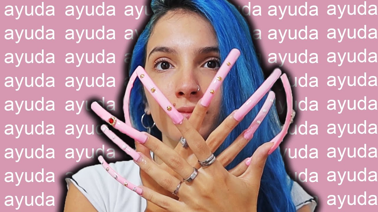 USE UÑAS ENORMES POR UN DIA