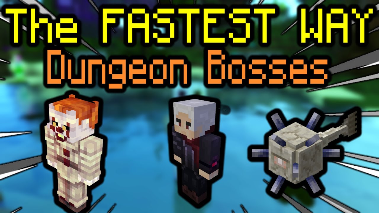 FASTEST WAY TO BEAT ALL DUNGEON BOSSES! (Bonzo, Scarf, Professor) -  Hypixel Skyblock