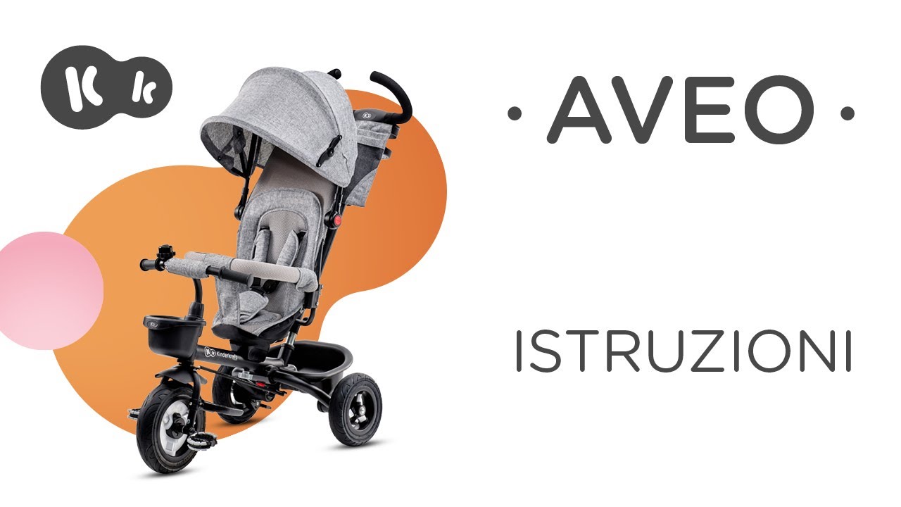 Come montare il triciclo con la seduta girevole AVEO di Kinderkraft | Manuale d’uso