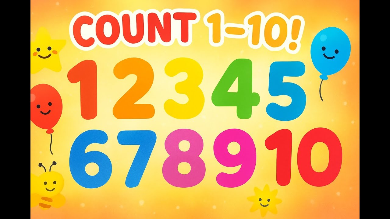 Numbers 1–10 for Kids | Easy Counting Lesson