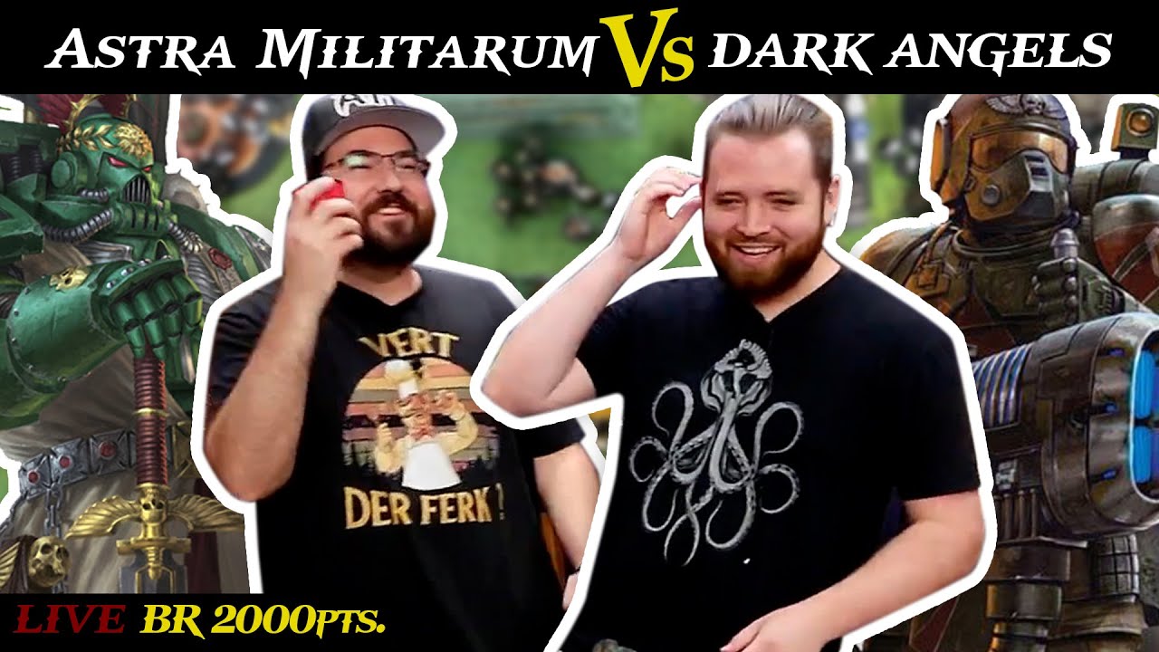 Dark Angels vs. Astra Militarum 2,000pts. | Dice Check LIVE Battle Report Warhammer 40k 9th Edition