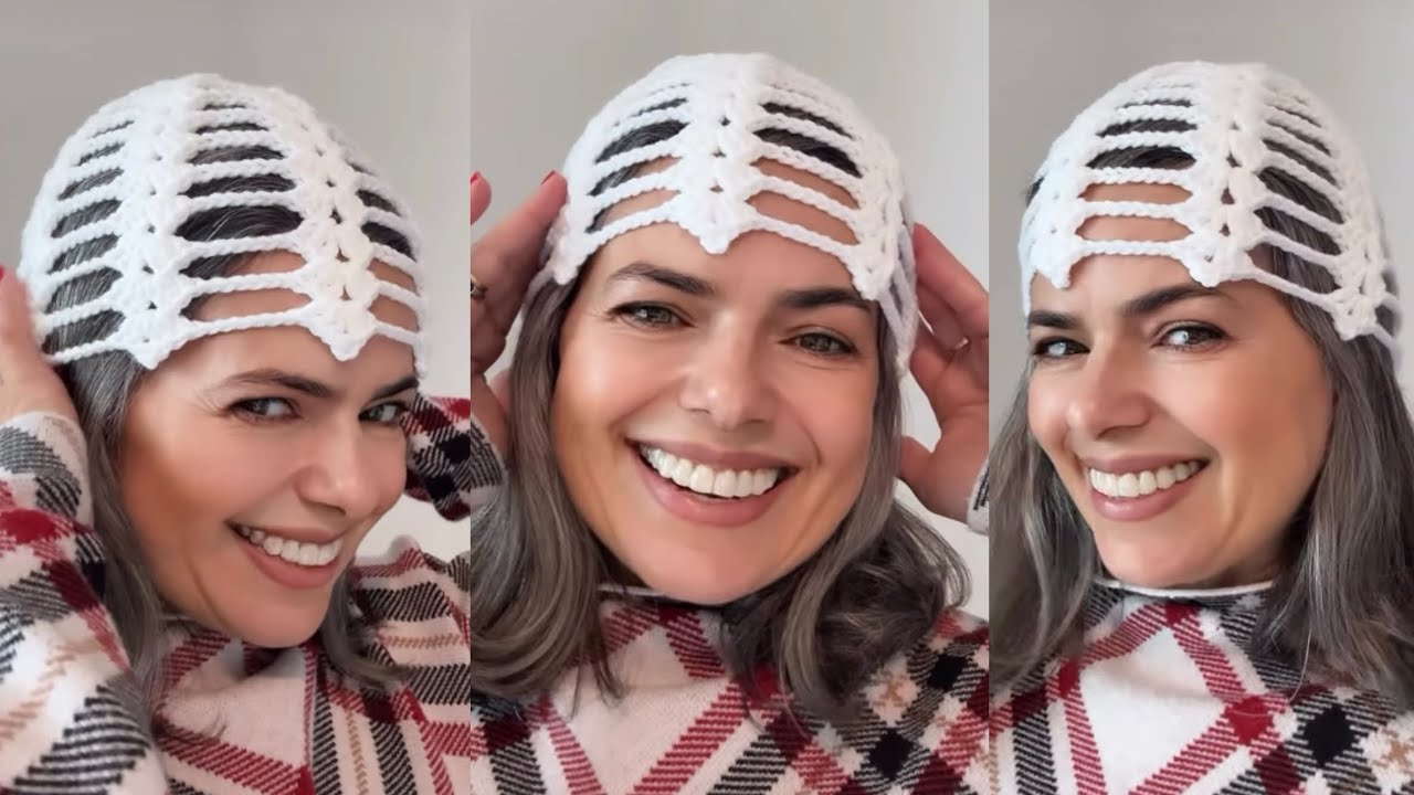 AULA COMPLETA - Headpiece em Crochê - Rápida e fácil 🧶