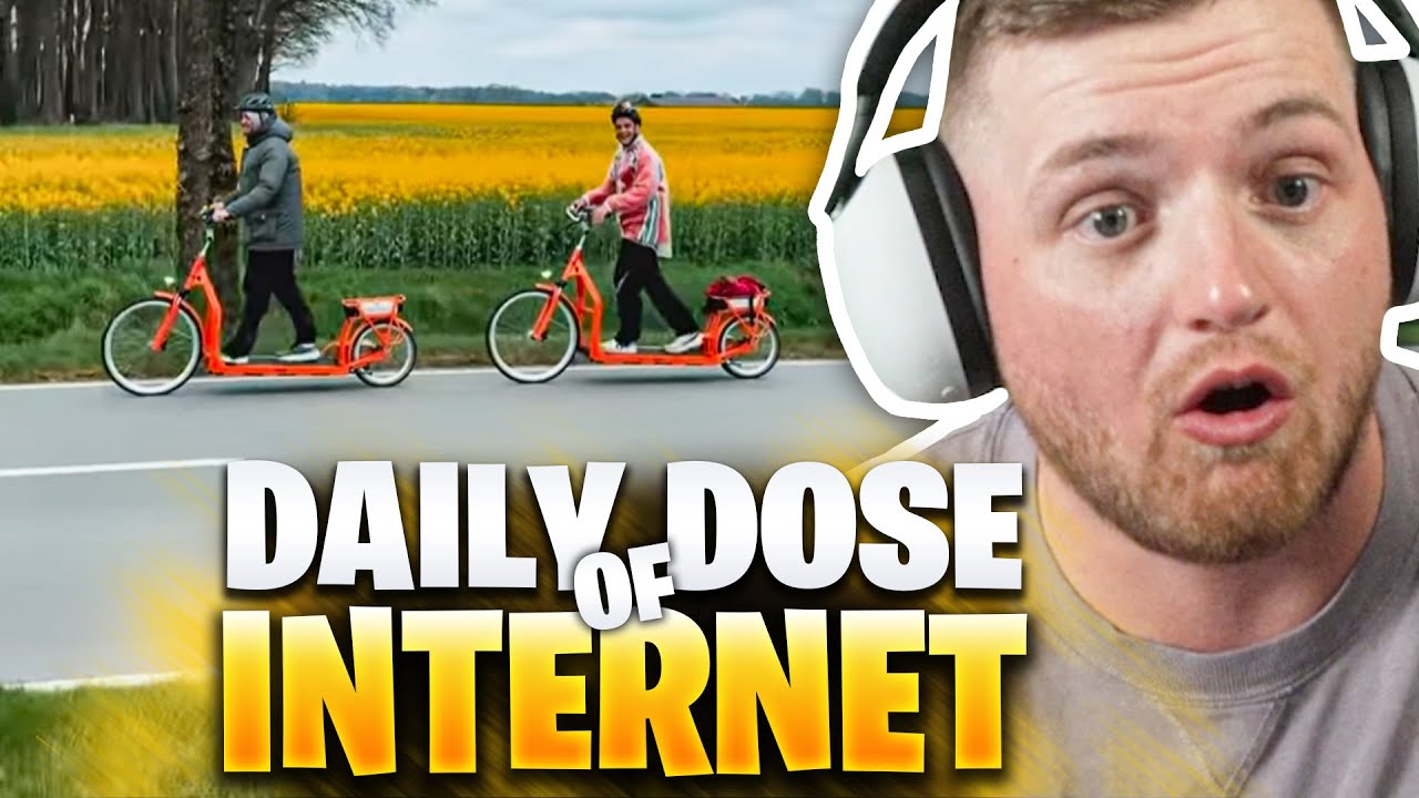 😂😍Mit LAUFBANDRAD bei DAILY DOSE of INTERNET! | Trymacs Stream Highlights