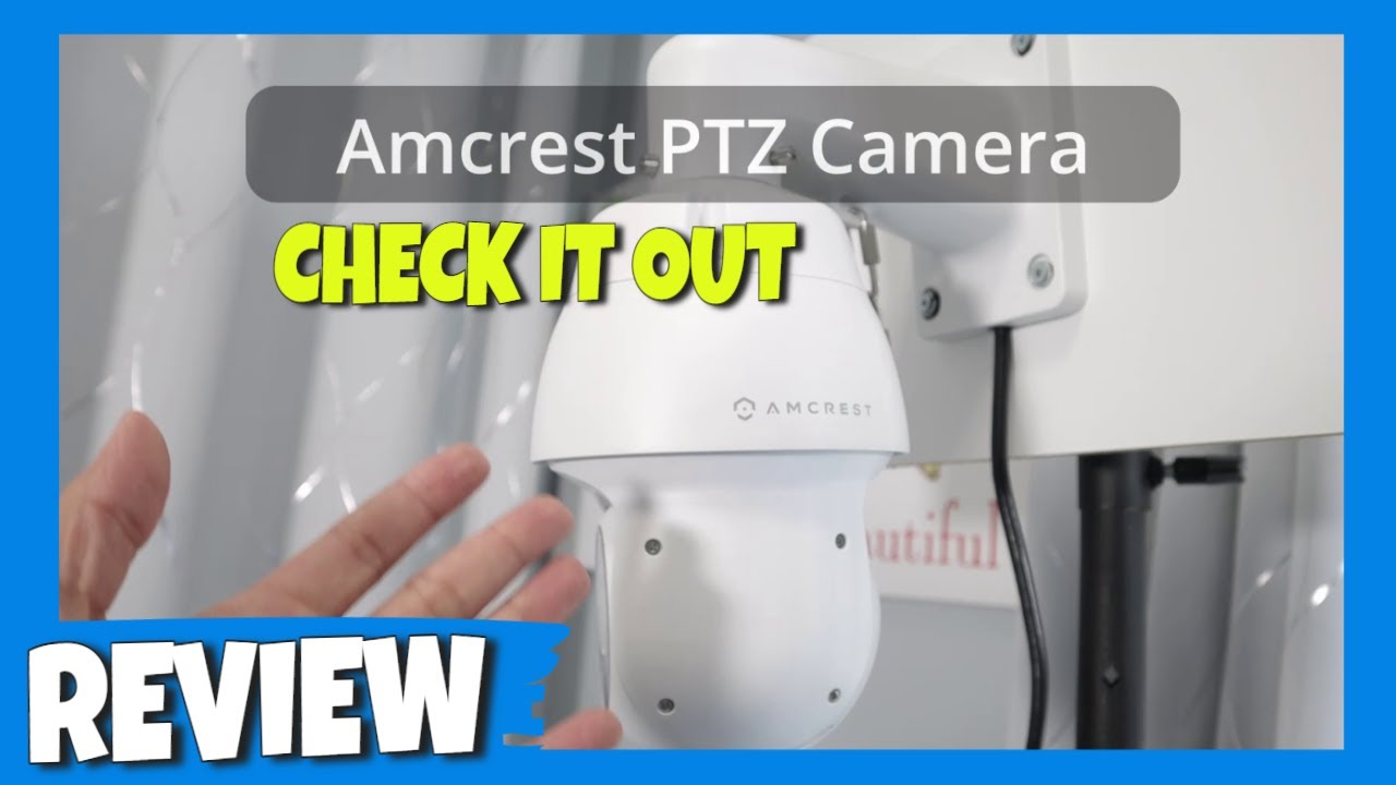Amcrest 4MP Outdoor PTZ POE + AI IP Camera Pan Tilt and Zoom