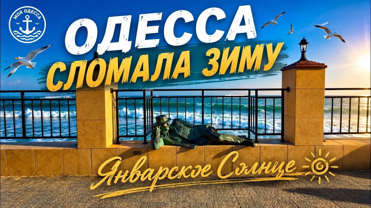 ⚓️Одесса сломала зиму! Январское солнце, открытые кафе и счастливые лица #мояодесса 