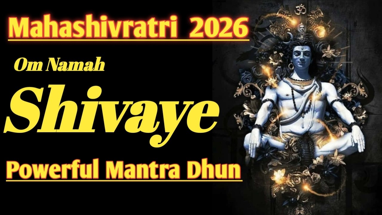 Mahashivratri 2026 Om Namah Shivaye Most powerful Mantra Dhun #mahashivratri #shiva #omnamahshivay
