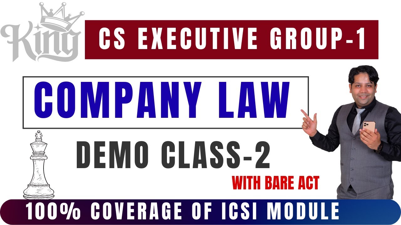 COMPANY LAW DEMO CLASS - 2 ❤️ CS EXECUTIVE COMPANY LAW 😇 COMPANY LAW CS EXECUTIVE 😇