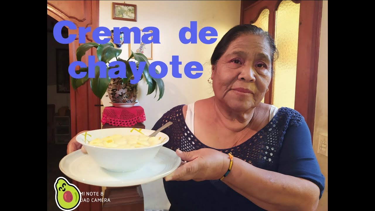 Crema de chayote, fácil y económico