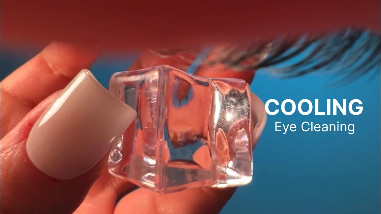 ASMR. Cooling Eye Cleaning🧊💨