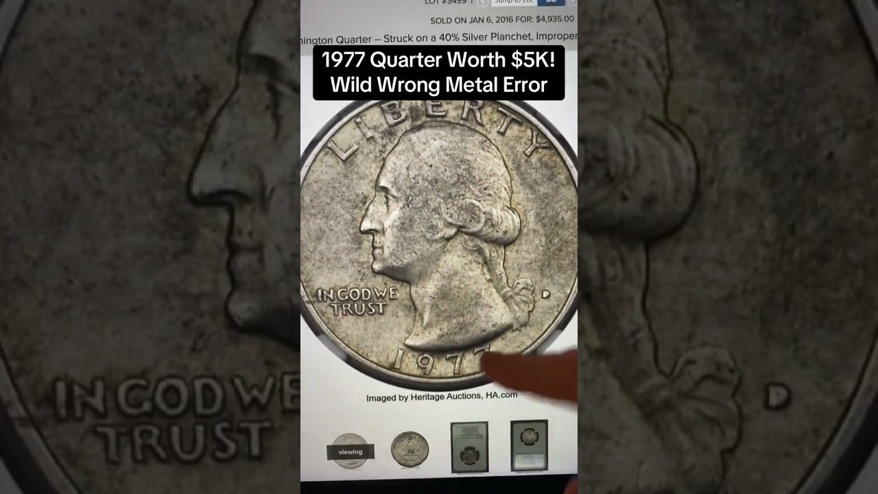 $5,000+: SILVER 1977 Washington Quarter Wrong Planchet Error Worth BIG Money #washingtonquarters