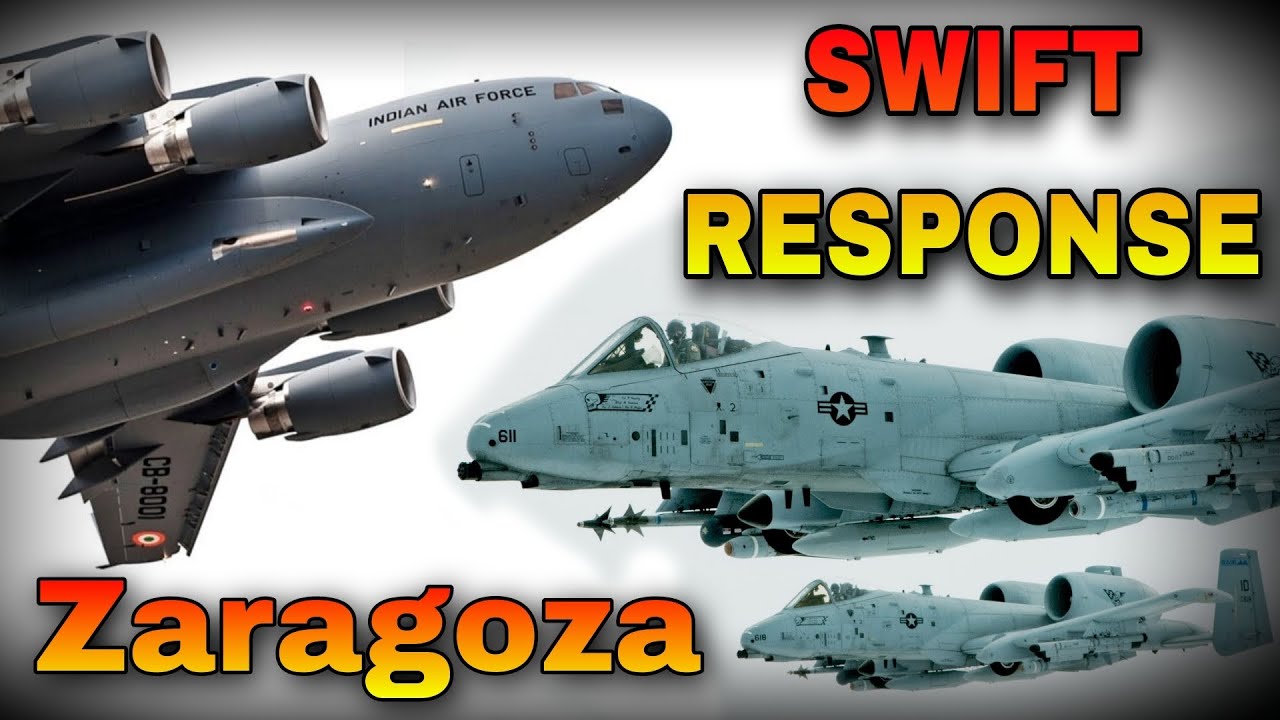 EJERCICIO OTAN SWIFT RESPONSE 2023 EN ZARAGOZA - A-10C y C-17 GLOBEMASTER