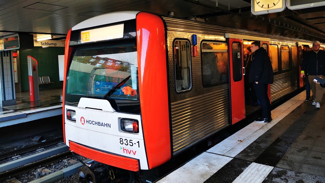 Abschiedsfahrt mit dem DT3N 835 auf der kompletten U3 Ringlinie von Schlump bis Schlump