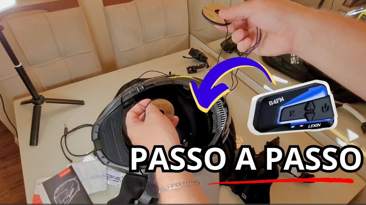 Como instalar o intercomunicador no capacete