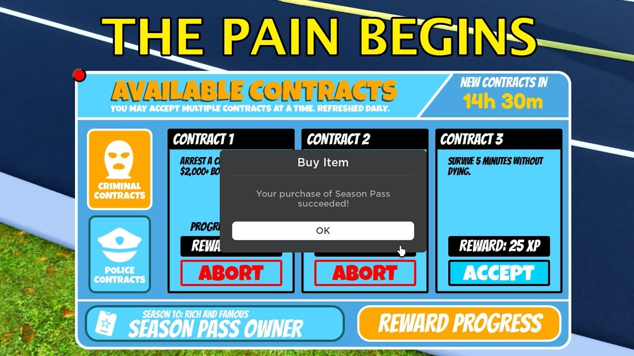 Season 10 is gonna be hard to grind (Roblox Jailbreak)