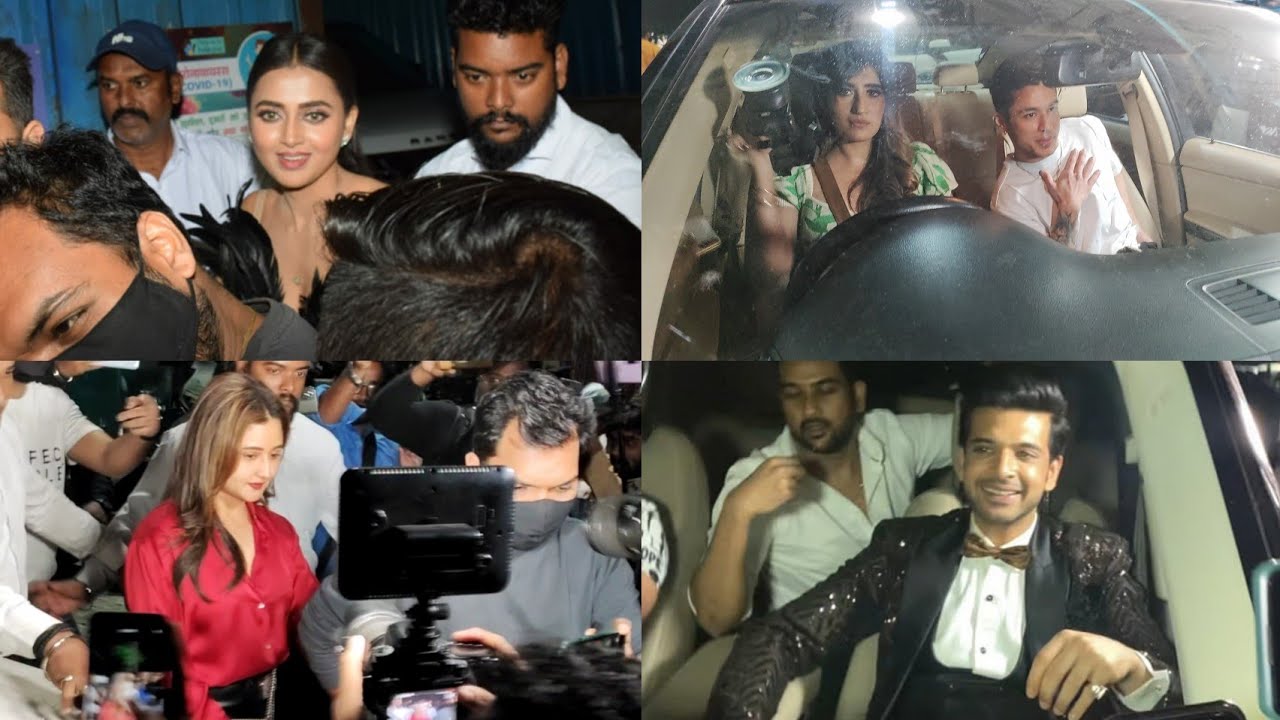 Tejaswi Prakash Karan Kundra Rashmi Desai Pratik Sehajpal Leaves After Biggboss party.