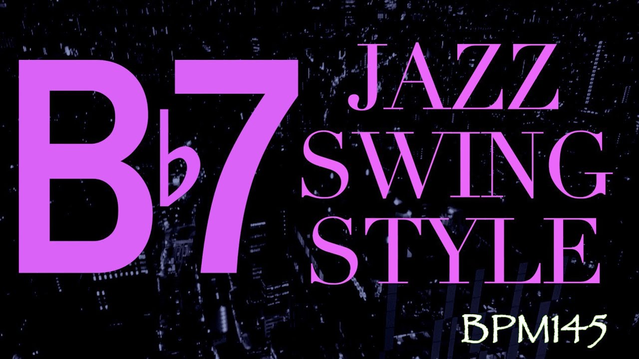 Bb Mixolydian (Bb7) Jazz Backing Track - Swing Style